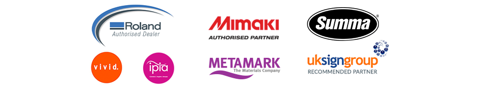 Your specialist in Large Format Printers, inks & media - Roland, Mimaki, HP, Vivid, Metamark, UK Sign Group